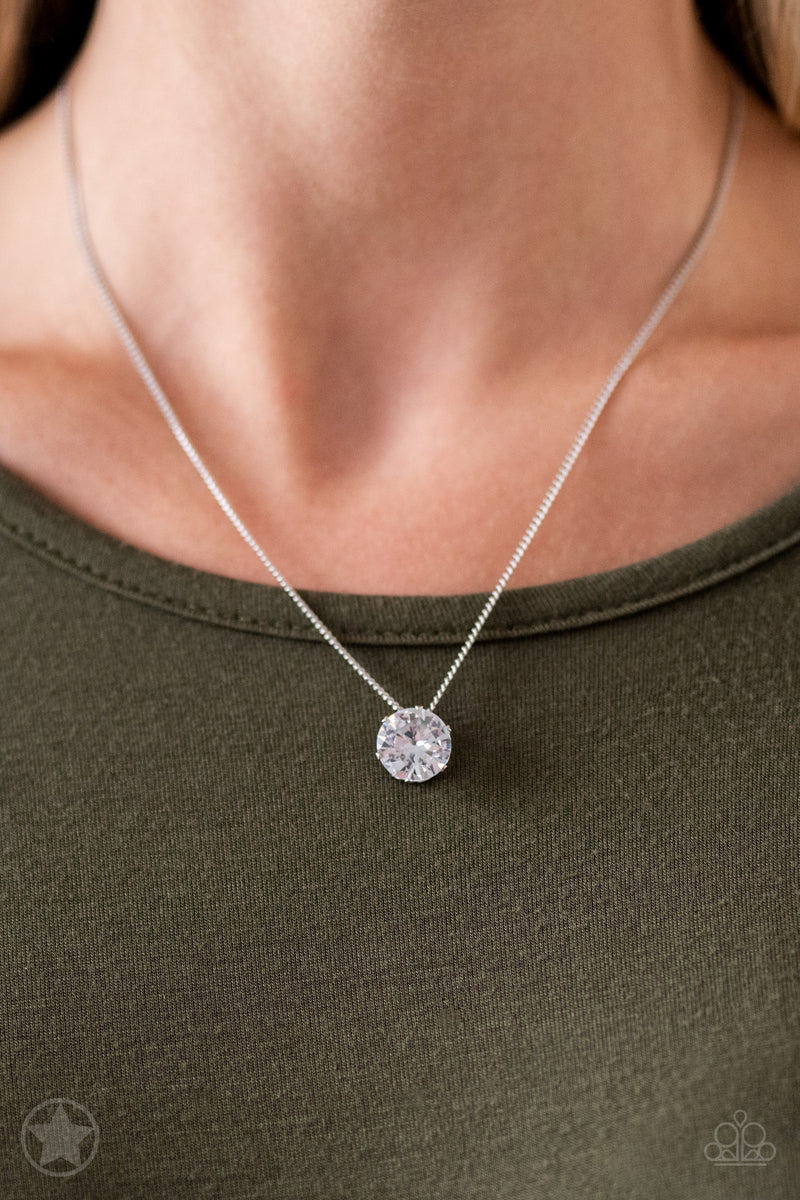 What A Gem - White Necklace