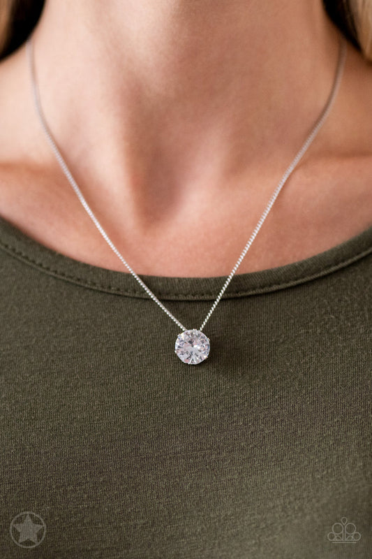 What A Gem - White Necklace