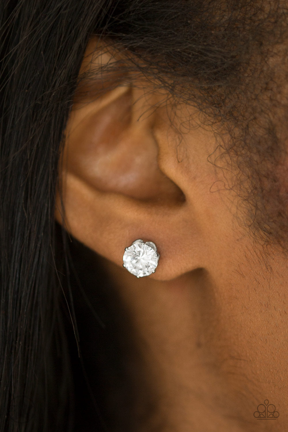 Just In TIMELESS - White Post Earrings
