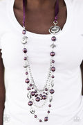 All The Trimmings - Purple Necklace