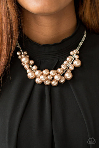 Glam Queen - Brown Necklace