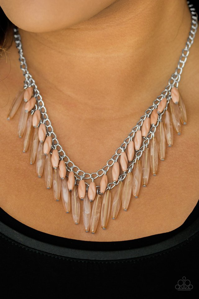 Speak Of The DIVA - Brown Necklace