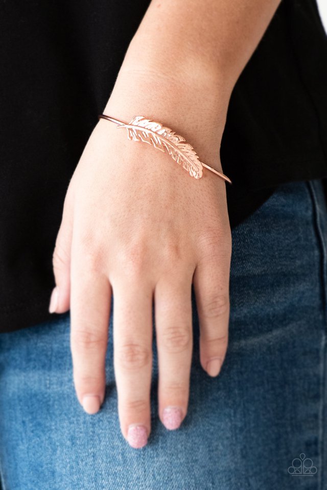 How Do You Like This FEATHER? - Copper Bracelet