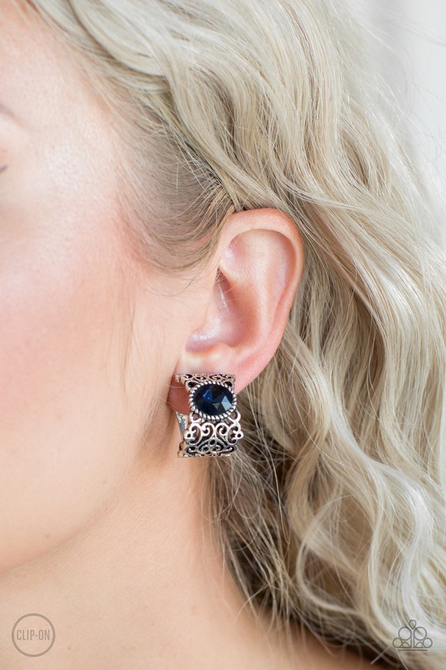 Glamorously Grand Duchess - Blue Clip-On