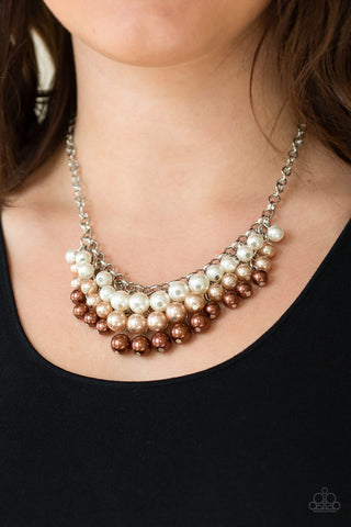Run For The HEELS! - Brown Necklace
