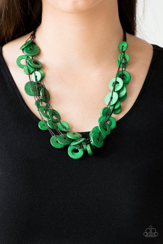 Wonderfully Walla Walla - Green Necklace