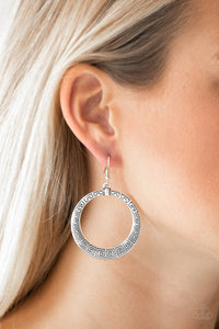 Mayan Mantra - Silver Earrings
