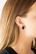 The Modern Monroe - Black Post Earrings