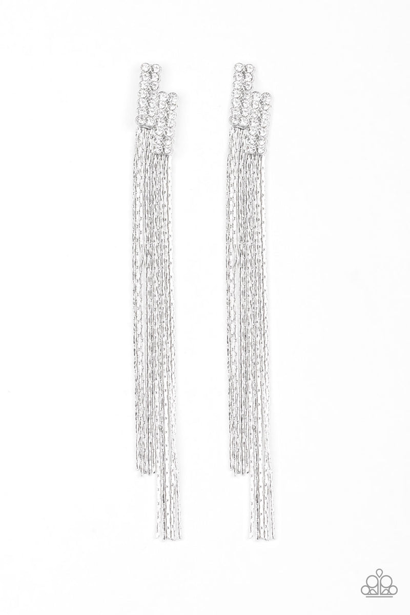 radio-waves-white-post earrings