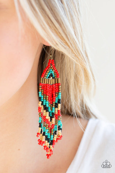 Colors Of The Wind - Red Earrings