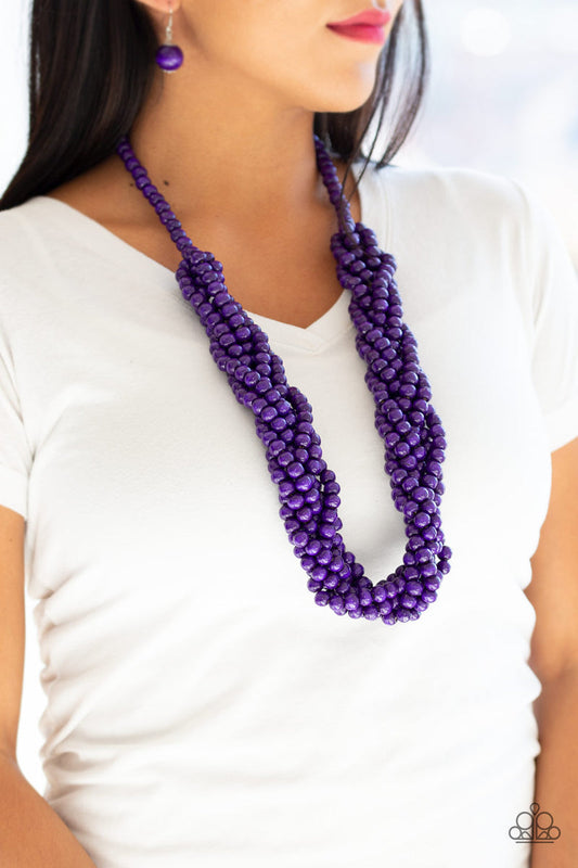 Tahiti Tropic - Purple Necklace