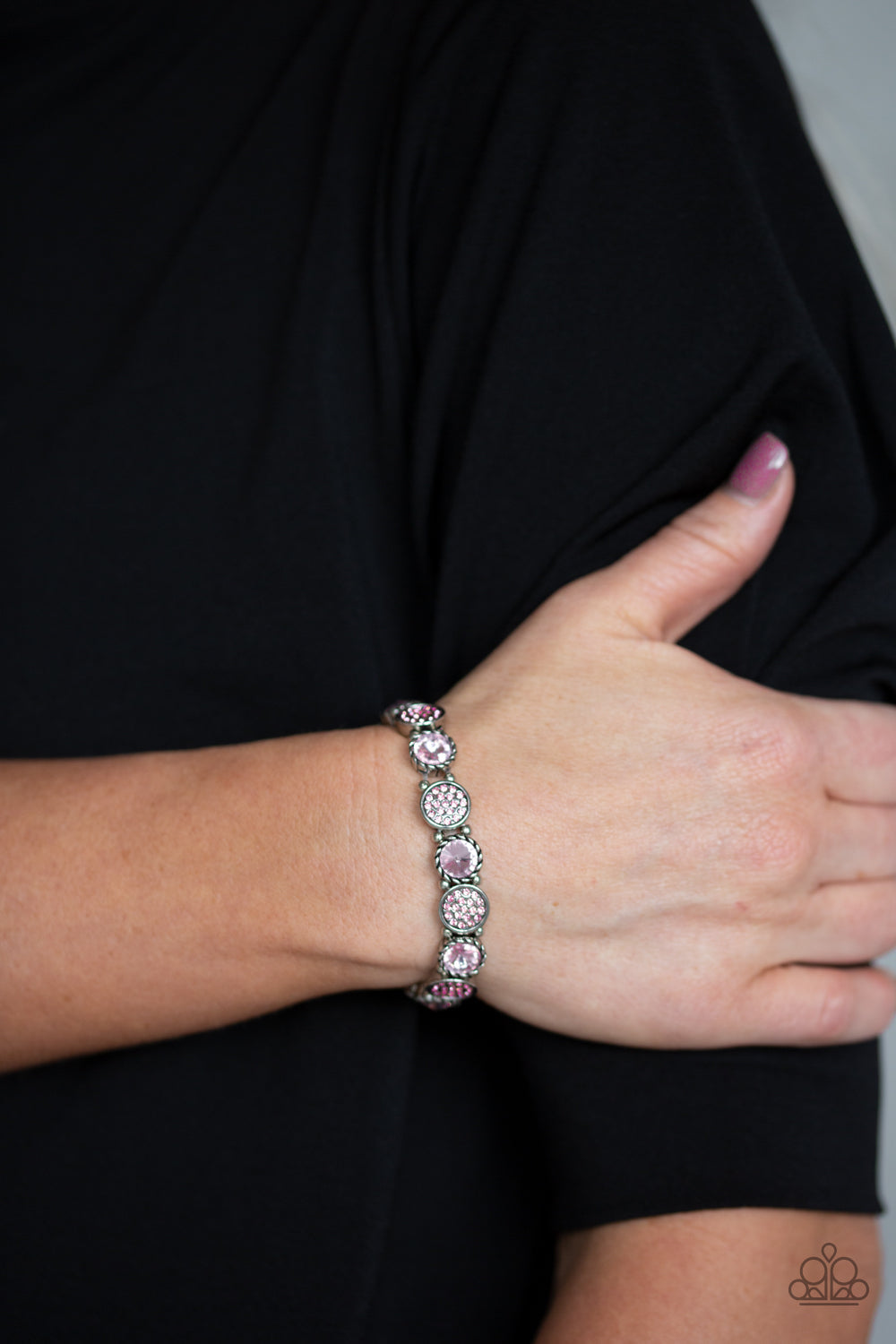 Take A Moment To Reflect - Pink Bracelet