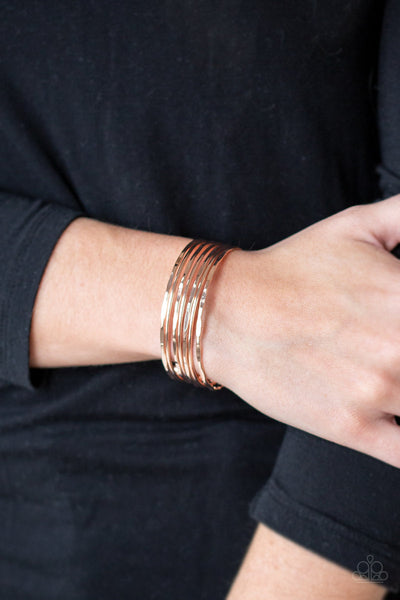 Timelessly Textured - Rose Gold Bracelet