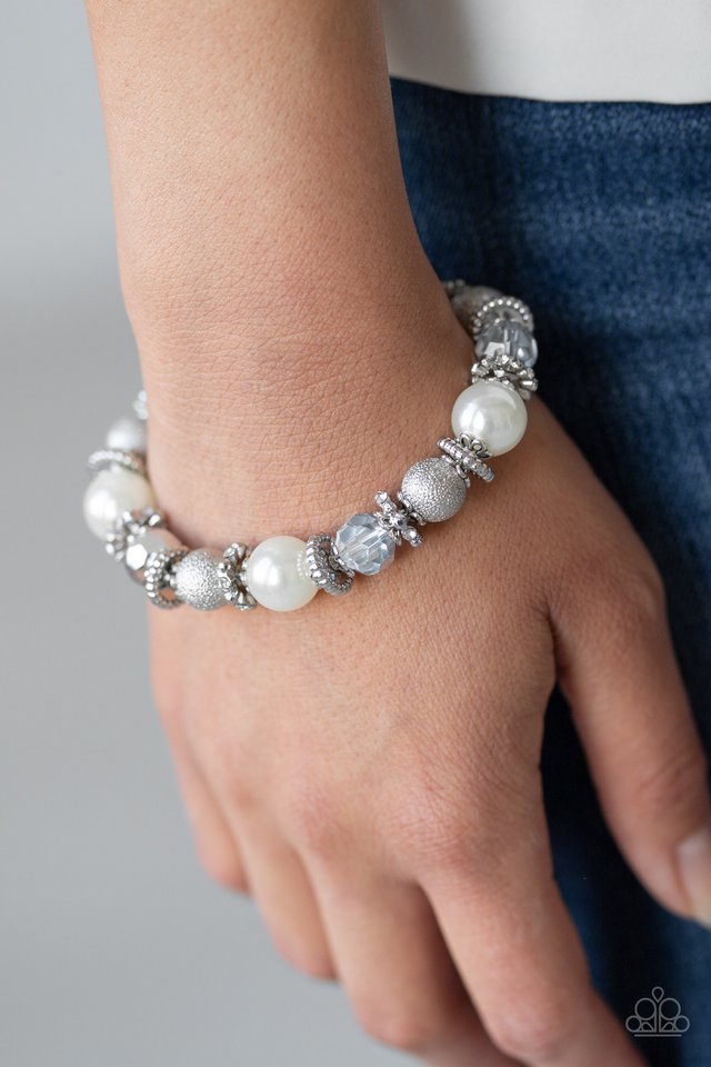 Sparking Conversation - White Bracelet