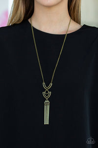 Confidently Cleopatra - Brass Necklace