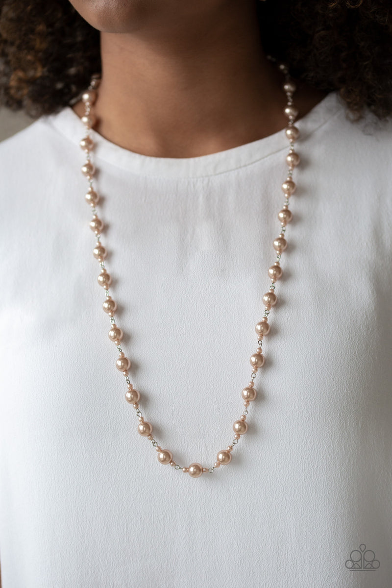 Behind The Scenes - Brown Necklace