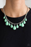 Jaw-Dropping Diva - Green Necklace