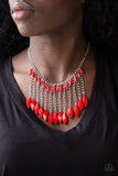 Venturous Vibes - Red Necklace