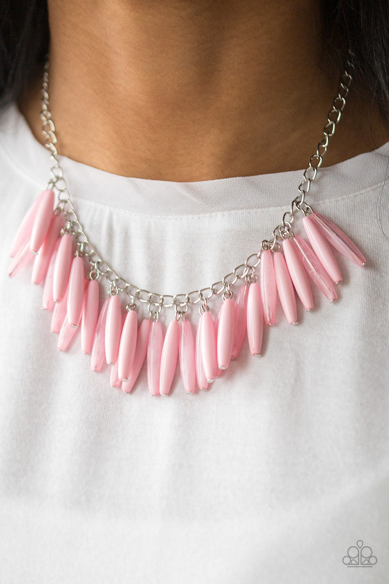 Full Of Flavor - Pink Necklace