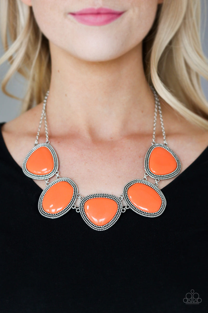 Viva La VIVID - Orange Necklace