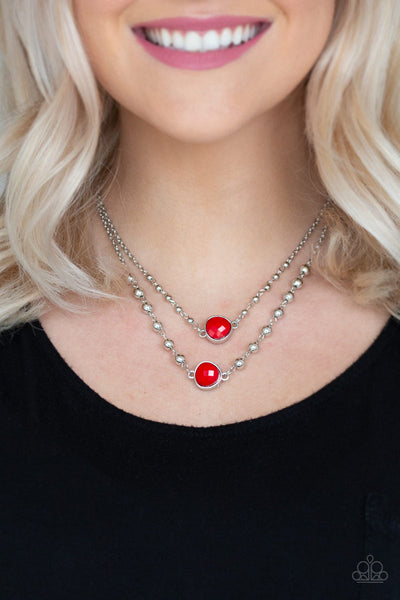 Colorfully Charming - Red Necklace