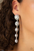 Drippin In Starlight - White Post Earrings