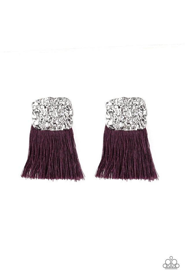 plume-bloom-purple-post earrings