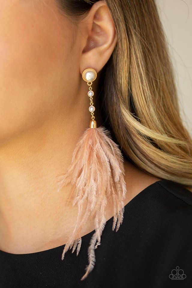 Vegas Vixen - Gold Post Earrings