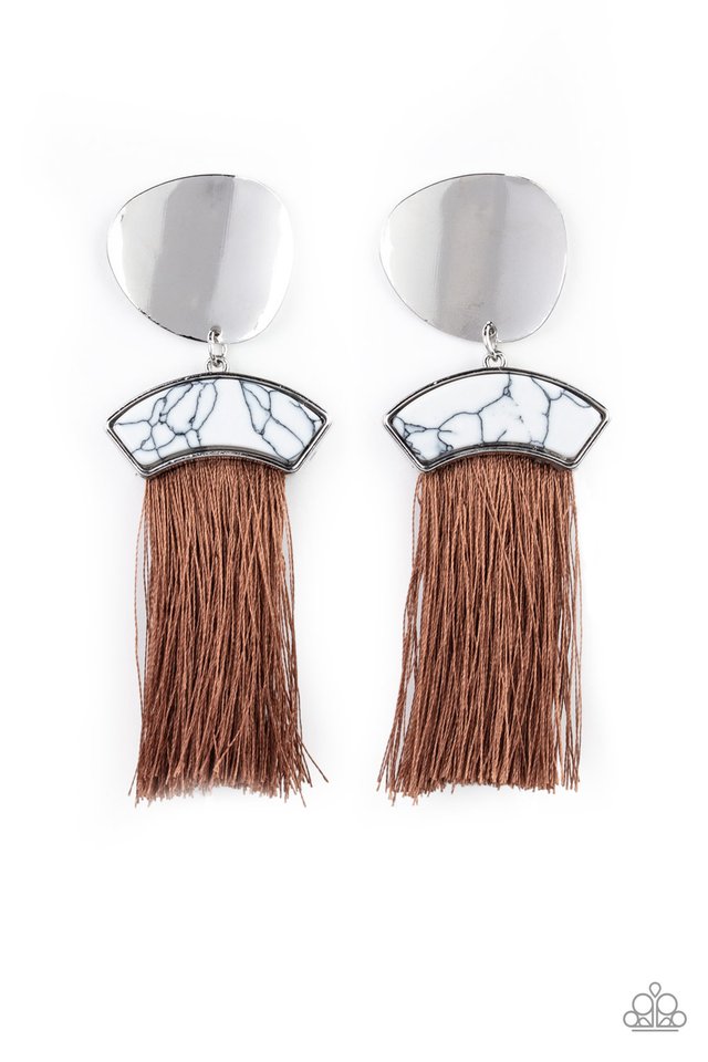 insta-inca-brown-post earrings