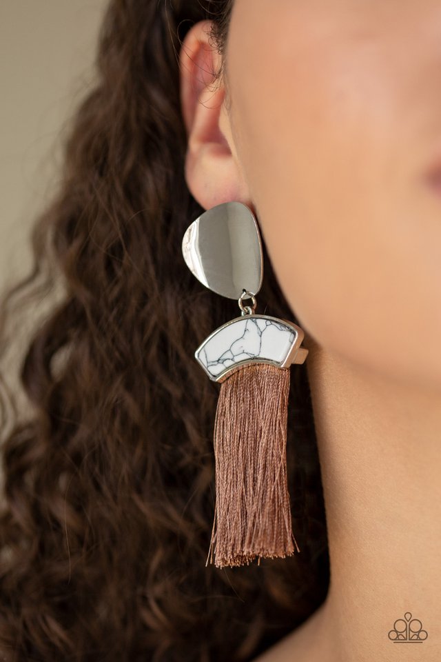 Insta Inca - Brown Post Earrings
