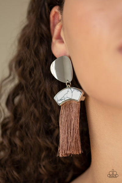 Insta Inca - Brown Post Earrings