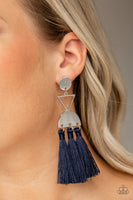 Tassel Trippin - Blue Post Earrings