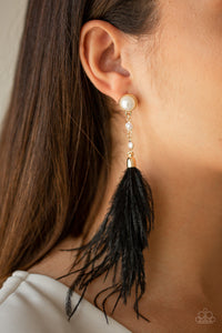 Vegas Vixen - Black Post Earrings