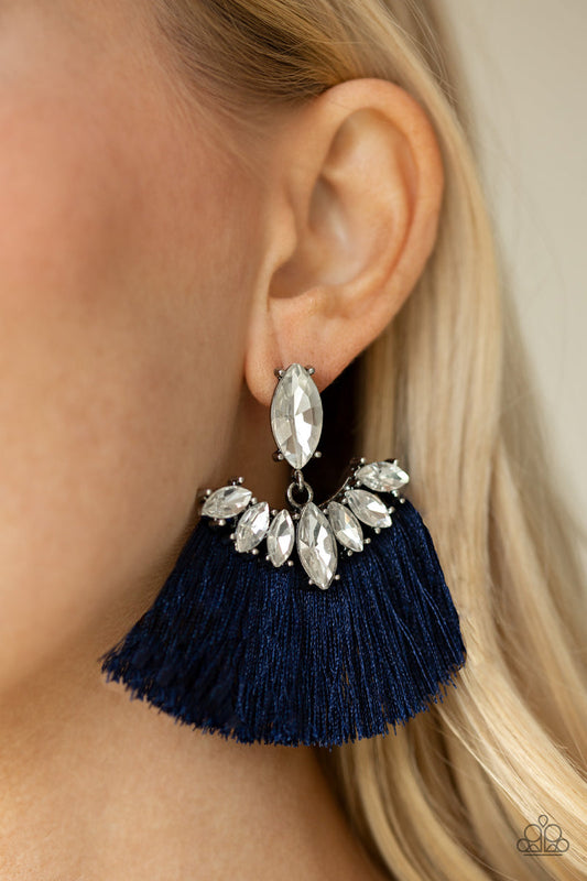 Formal Flair - Blue Post Earrings