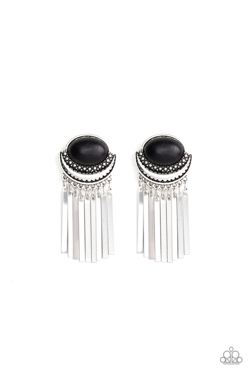 monsoon-season-black-post earrings