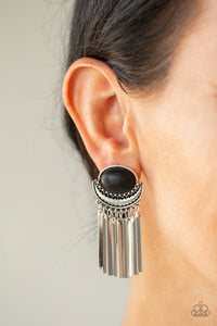 Monsoon Season - Black Post Earrings