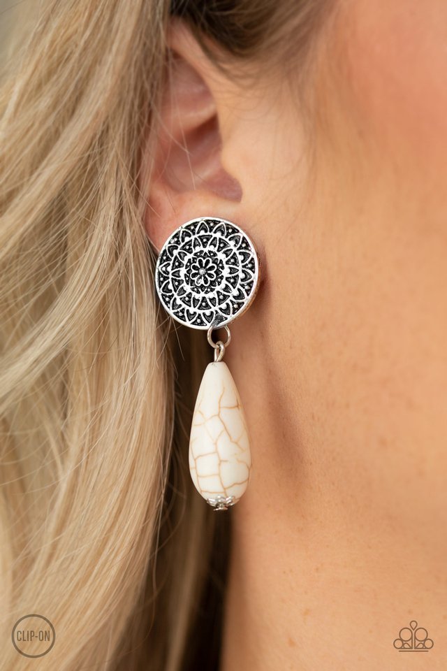 Prairie Bliss - White Clip-On