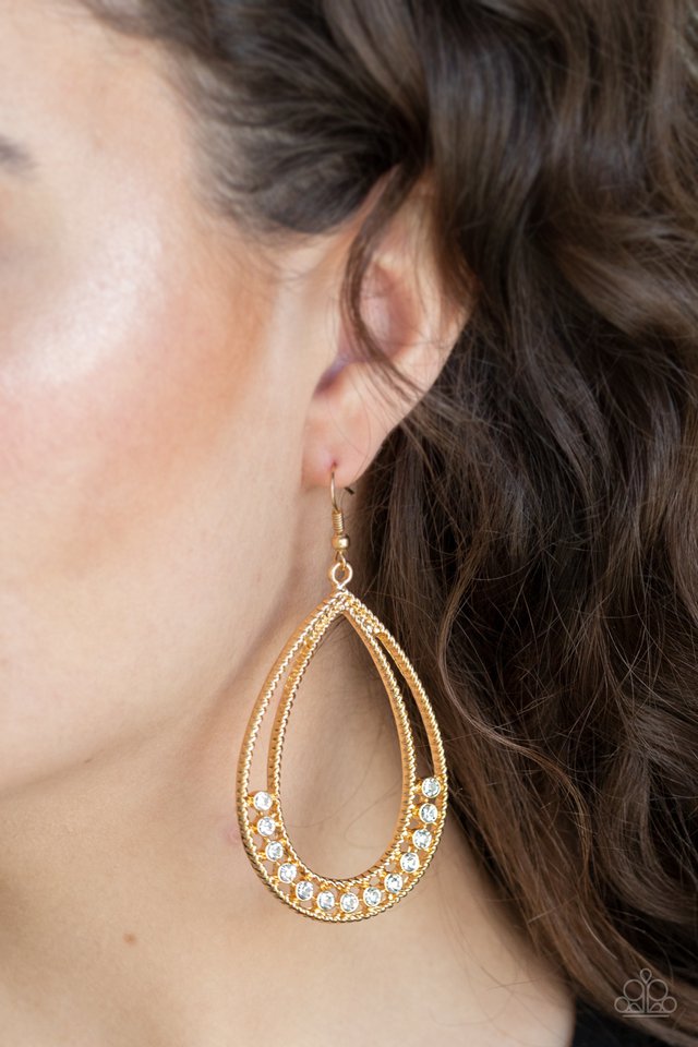 Glitz Fit - Gold Earrings