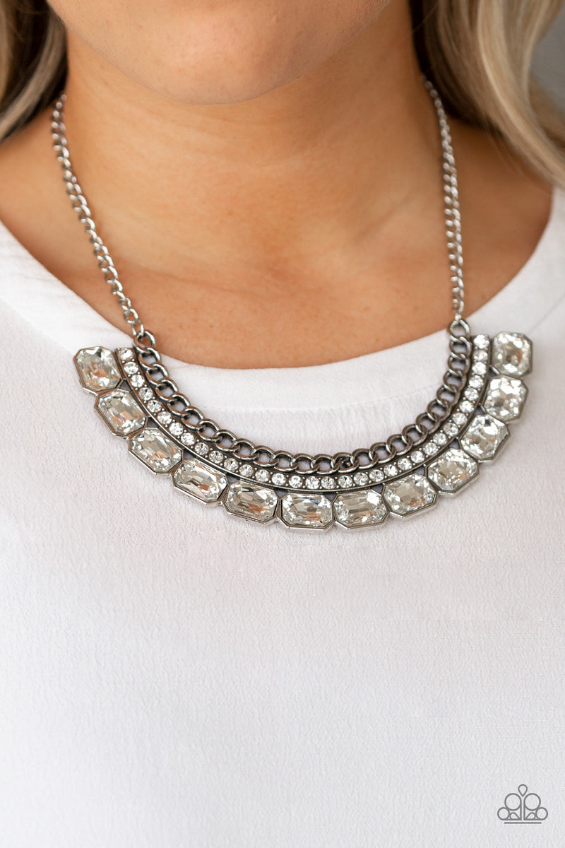 Killer Knockout - White Necklace