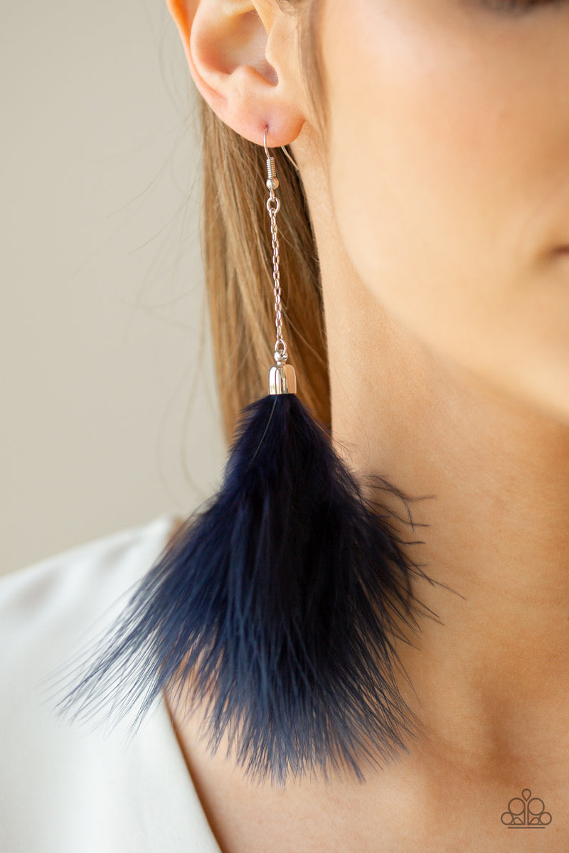 Birds of Paradise - Blue Earrings