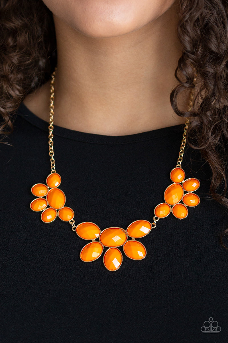 Flair Affair - Orange Necklace