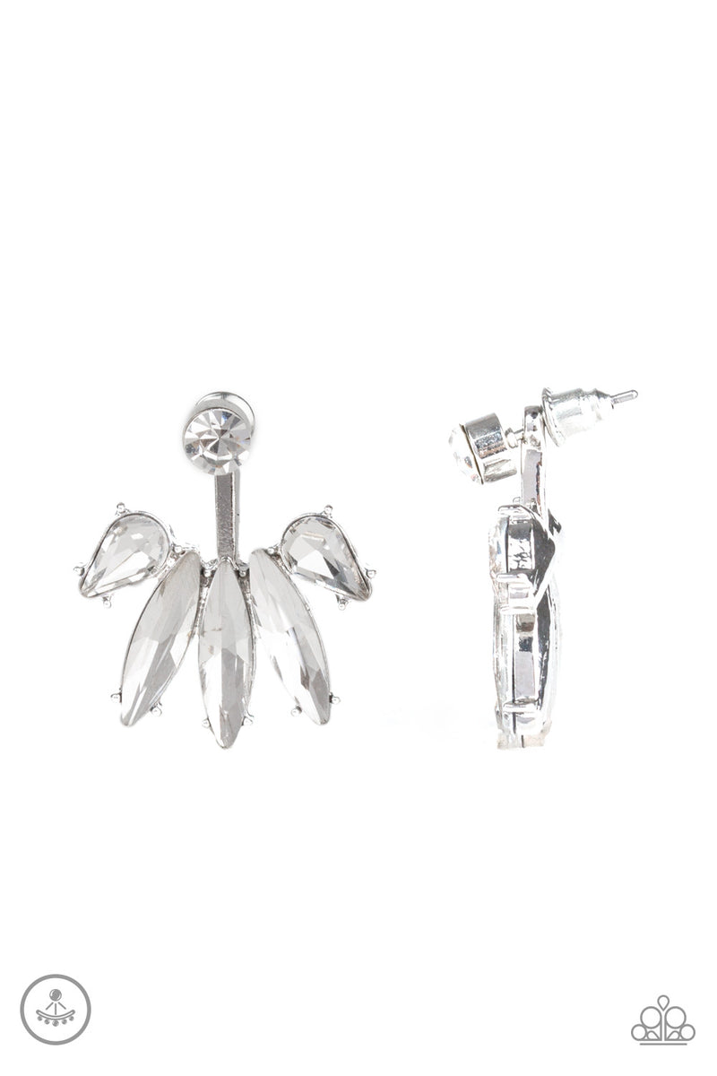 stunningly-striking-white-post earrings