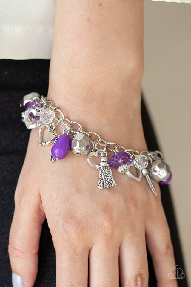 Charmingly Romantic - Purple Bracelet