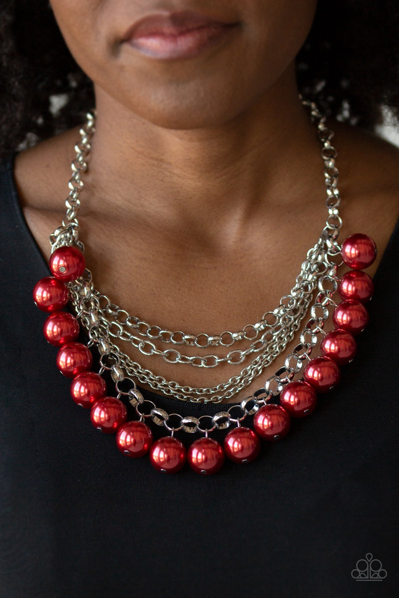 One-Way WALL STREET - Red Necklace