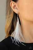 Showstopping Showgirl - White Earrings