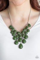 Shop Til You TEARDROP - Green Necklace