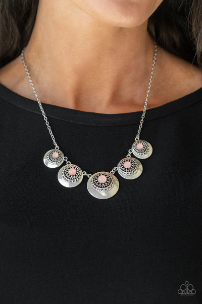 Solar Beam - Pink Necklace