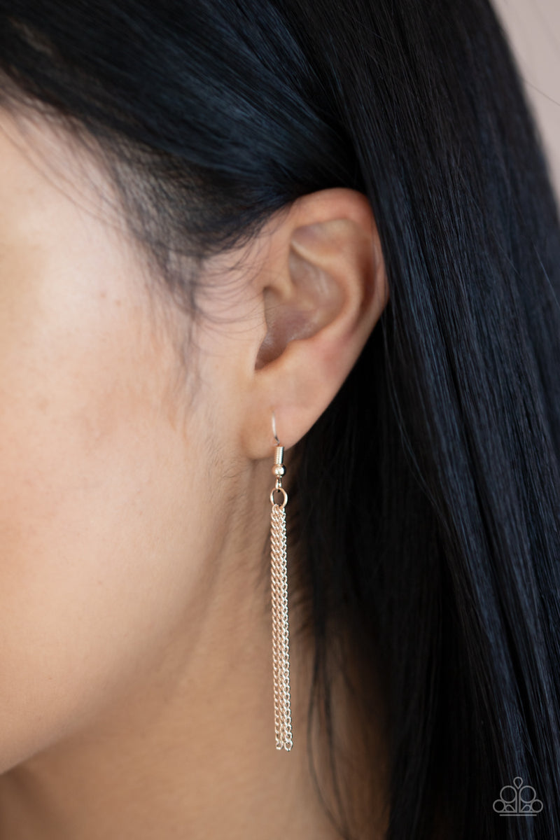 Teardrop Timelessness - Rose Gold Necklace