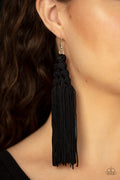 Magic Carpet Ride - Black Earrings