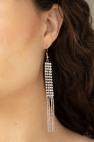 Rhinestone Romance - White Earrings